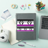 Sticker Drapeau de protestation asexué (Couverture iPad)