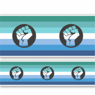 Sticker Drapeau de protestation gay masculin