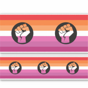 Sticker Drapeau de protestation lesbienne