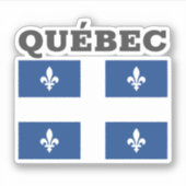 Sticker Drapeau de Québec, Canada (Devant)