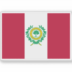 Sticker Drapeau de Raleigh, Caroline du Nord