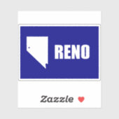 Sticker Drapeau de Reno, Nevada (1959-2018) (Feuille)