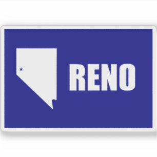 Sticker Drapeau de Reno, Nevada (1959-2018)