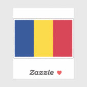 Sticker Drapeau de Roumanie (Feuille)