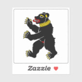 Sticker Drapeau de Saint-Gall, Suisse (Feuille)