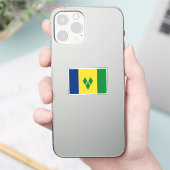 Sticker Drapeau de Saint-Vincent-et-les Grenadines (Téléphone)