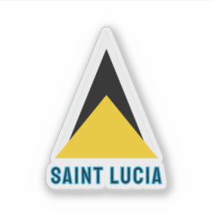 Sticker Drapeau de Sainte-Lucie