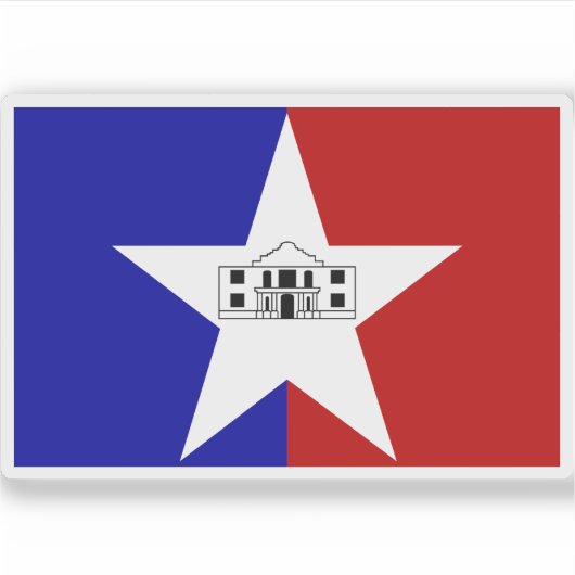 Sticker Drapeau de San Antonio, Texas (Devant)
