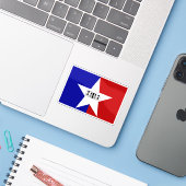 Sticker Drapeau de San Antonio, Texas (Ordinateur portable avec iPhone)