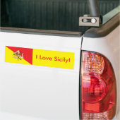 Sticker Drapeau de Sicile (Sur camion)