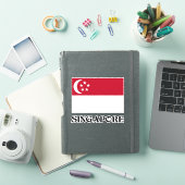 Sticker Drapeau de Singapour (Couverture iPad)
