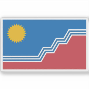 Sticker Drapeau de Sioux Falls, Dakota du Sud