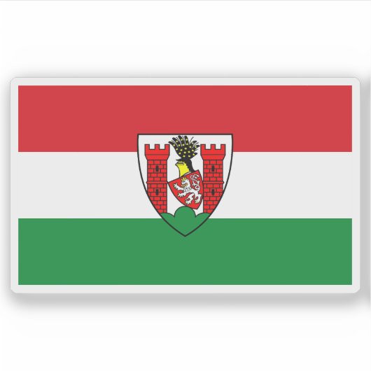 Sticker Drapeau de Spremberg, Allemagne (Devant)
