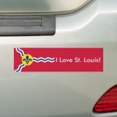 Sticker Drapeau de St. Louis, Missouri (En voiture)