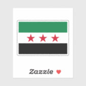 Sticker Drapeau de Syrie (décembre 2024) (Feuille)