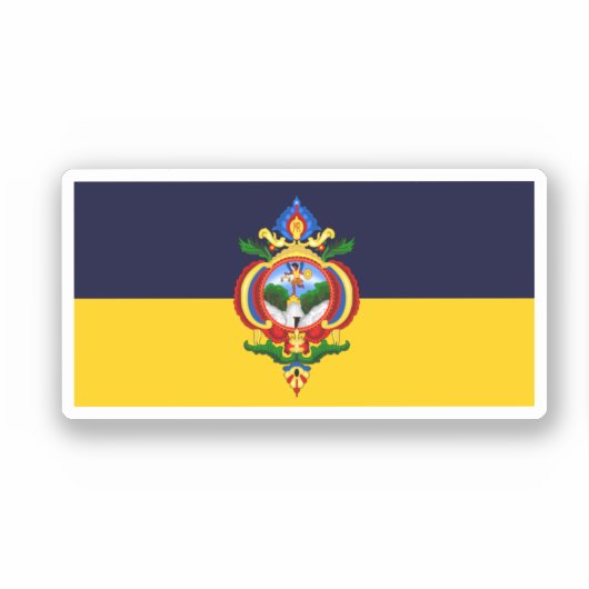 Sticker Drapeau de Tegucigalpa, le Honduras (Recto)