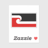 Sticker Drapeau de Tino Rangatiratanga (Feuille)