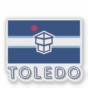 Sticker Drapeau de Toledo, Ohio
