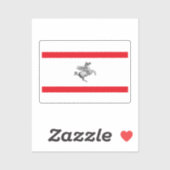 Sticker Drapeau de Toscane, ITALIE (Feuille)