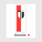 Sticker Drapeau de Traun, Autriche (Feuille)