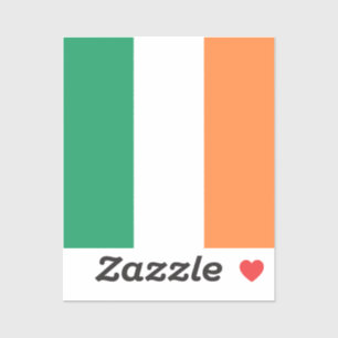 Sticker Drapeau de tricolore irlandais patriotique Saint P