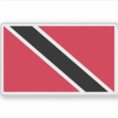Sticker Drapeau de Trinité-et-Tobago (Devant)