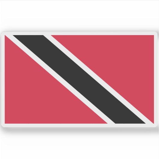 Sticker Drapeau de Trinité-et-Tobago (Devant)