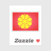 Sticker Drapeau de Trondheim, Norvège (Feuille)