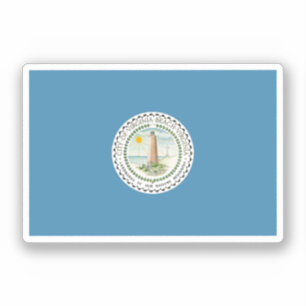 Sticker Drapeau de Virginia Beach, Virginie
