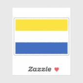 Sticker Drapeau de Vlašim, République tchèque (Feuille)