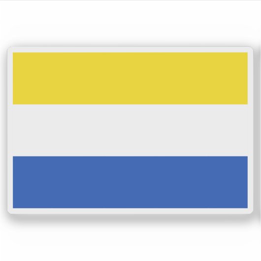 Sticker Drapeau de Vlašim, République tchèque (Devant)