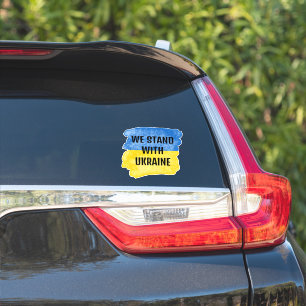 Sticker Drapeau de voiture de soutien de la paix UKRAINE