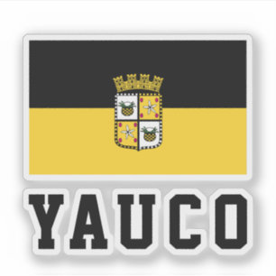 Sticker Drapeau de Yauco, Porto Rico