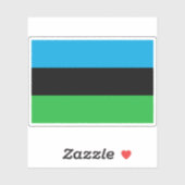 Sticker Drapeau de Zanzibar (janvier-avril 1964), Afrique (Feuille)