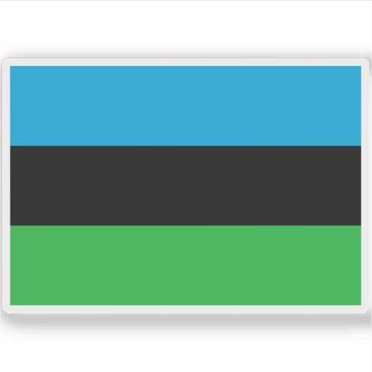 Sticker Drapeau de Zanzibar (janvier-avril 1964), Afrique (Devant)