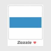 Sticker Drapeau de Zug, Suisse (Feuille)