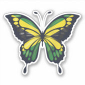 Sticker Drapeau déchiré de Jamaïque (Devant)