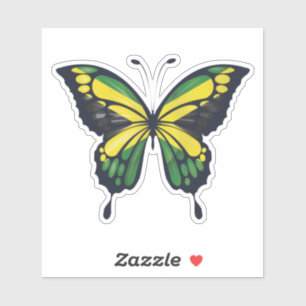 Sticker Drapeau déchiré de Jamaïque