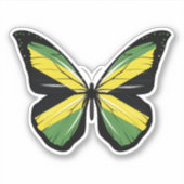 Sticker Drapeau déchiré de Jamaïque (Devant)