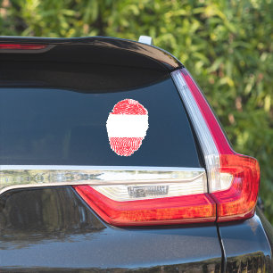 Sticker Drapeau d'empreintes digitales Autriche