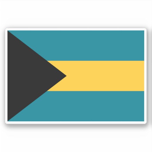 Sticker Drapeau des Bahamas (Devant)