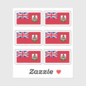 Sticker Drapeau des Bermudes (Feuille)