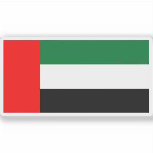 Sticker Drapeau des Émirats arabes unis (EAU) (Devant)