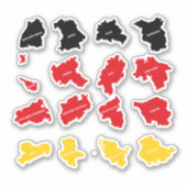 Sticker Drapeau des États allemands (Devant)