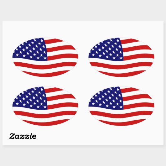 Sticker Drapeau des États-Unis (Feuille)