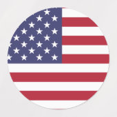 Sticker Drapeau des États-Unis d'Amérique Étiquett (Design 1)