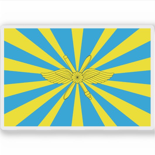 Sticker Drapeau des forces aérospatiales russes (Devant)