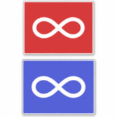 Sticker Drapeau des Métis (Devant)