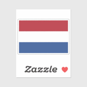 Sticker Drapeau des Pays-Bas découpé sur mesure