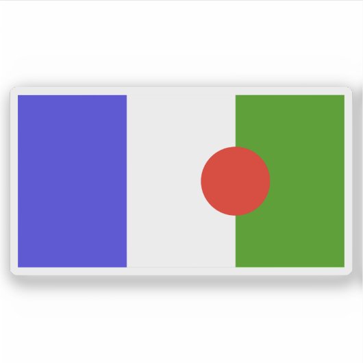 Sticker Drapeau des peuples Batwa (Devant)